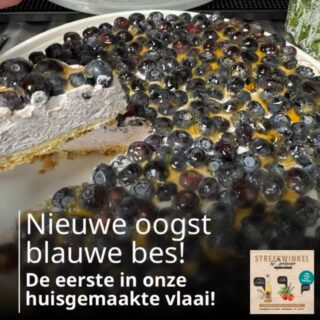 Onze menukaart is uitgebreid, en als er tijd en fruit is vind je ook af en toe verrassings gebak en vlaai bij de Gerdeneer. Vandaag voor het eerst blauwe bessenvlaai met verse blauwe bessen uit eigen kas!
#verszondervragen